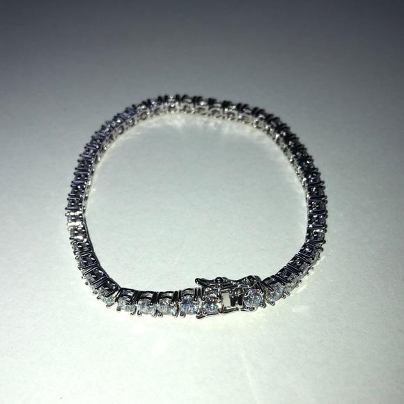 Kay Jewelers Jewelry Kay Jewelers 4k White Gold Tennis Bracelet Cz